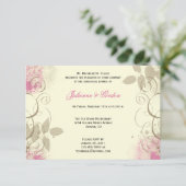 ピンクタングランジ葉スワーズリハーサルディナー 招待状 (スタンド正面)