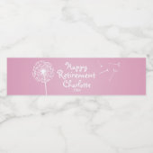 ピンクタンデリオン、パーティー ペットボトルラベル (シングルラベル)