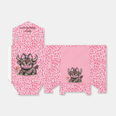 ピンクタンハイランドカウガールベビーシャワー フェイバーボックス (折り畳みなし)