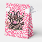 ピンクタンハイランドカウガールベビーシャワー フェイバーボックス (裏面サイド)