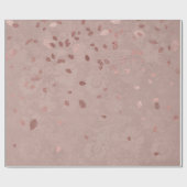 ピンクタンブラウン光沢のある金ゴールドエレガントランダム葉 ラッピングペーパー (フラット)