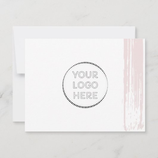 ピンクタンブラーカップマグカップの指示気に サンキューカード (裏面)