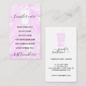 ピンクタンブラ気にー命令 名刺 (正面/裏面)