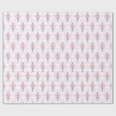 ピンクターコイズくるみ割りバレエのクリスマス ラッピングペーパー (フラット)