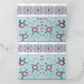 ピンクターコイズとライトブルー カード (内部)