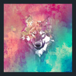 ピンクターコイズウォーター芸術的カラー抽象芸術ウルフ ポスター<br><div class="desc">ピンクとターコイズの水の色芸術的抽象芸術ウルフ。水カッコいい色の芸術的カラフルの背景の狼。このピンクのガーリー水の色の狼のデザインを取得する動物愛好家の狼の恋人と彼女または任意の大事な行事上の誰でも。完璧なギフトアイディア。</div>