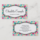 ピンクターコイズクローバーパーソナル 名刺 (正面/裏面)