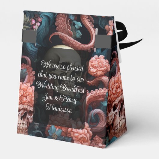 ピンクターコイズゴシックのタコの触手結婚の数 フェイバーボックス (裏面サイド)