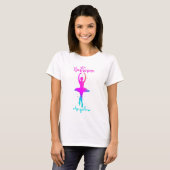 ピンクターコイズバレリーナTシャツ Tシャツ (正面フル)