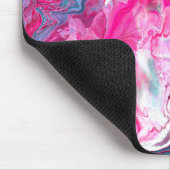 ピンクターコイズ大理石絵を描注の絵を描アート マウスパッド (コーナー)