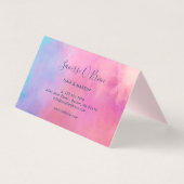 ピンクターコイズ抽象芸術 – ギフト券 (裏面)