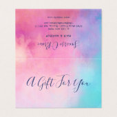 ピンクターコイズ抽象芸術 – ギフト券 (外部フラット)