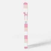 ピンクタータンチェック格子模様 Case-Mate iPhoneケース (裏面 / 左)