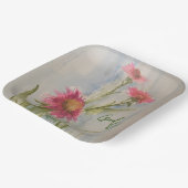 ピンクダイズ紙皿 ペーパープレート (傾斜あり)