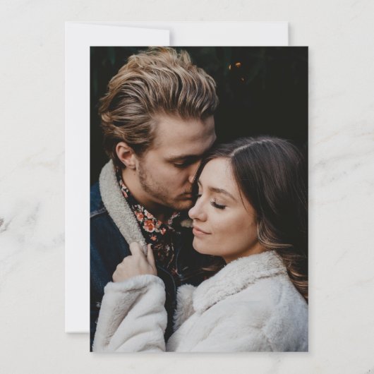 ピンクダイヤカスタムモンド結婚フォト セーブザデート (裏面)