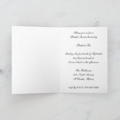 ピンクダイヤフェイクモンドとパールボタンブライダルシャワー 招待状 (内部)