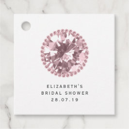 ピンクダイヤモンドとレース フェイバータグ