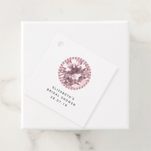 ピンクダイヤモンドとレース フェイバータグ (インサイチュ)