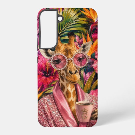ピンクダイヤモンドと朝の華やかさ SAMSUNG GALAXYケース (裏面)