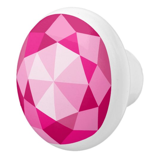 ピンクダイヤモンドの宝石プルノブ子供へルーム セラミックノブ (右)