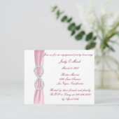 ピンクダイヤモンドインフィニティ婚約パーティ招待状 招待状 (スタンド正面)