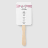 ピンクダイヤモンドインフィニティ結婚式 プログラムファン ハンドファン (裏面)