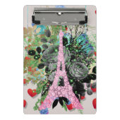 ピンクダイヤモンドエッフェルタワー ミニクリップボード (正面)