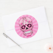ピンクダイヤモンドシュガースカル ラウンドシール (封筒)