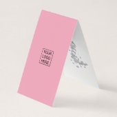 ピンクダイヤモンドスパークルグリッター名刺 名刺 (裏面)