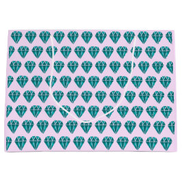 ピンクダイヤモンドスパーク ラージペーパーバッグ