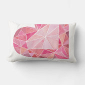 ピンクダイヤモンドハートジェムラブユーバレンタイン ランバークッション (正面)