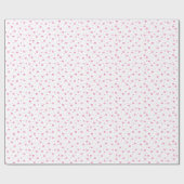 ピンクダイヤモンドハート形状シームレスパターン ラッピングペーパー (フラット)