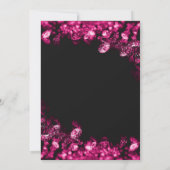 ピンクダイヤモンドバースデーパーティ招待状 招待状 (裏面)