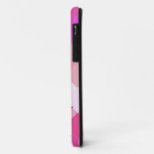 ピンクダイヤモンドパターンとモノグラム4 Case-Mate iPhoneケース (裏面/左)