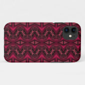 ピンクダイヤモンド目フラクタルアートカスタムiPhoneケース Case-Mate iPhoneケース (裏面(横))