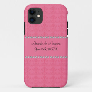 ピンクダイヤモンド結婚式の引き出物 iPhone 11 ケース