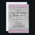 ピンクダイヤモンド誕生日招待状ベルベットシルバー 招待状<br><div class="desc">ピンクの押し潰されたベルベットと銀のフレーク、銀の中心、ダイヤモンドの2列を備えた豪華で豪華な誕生日の招待状。1エレガント, 2, 3, 4, 4, 5, 6, 6, 6, 8, 8, 10, 11, 12, 13, 14, 15, 16, 17, 18, 21, 30, 35, 40, 55, 60, 60の誕生日シャワー招待状第70日、第75日、第80日、第85日、第90日。</div>