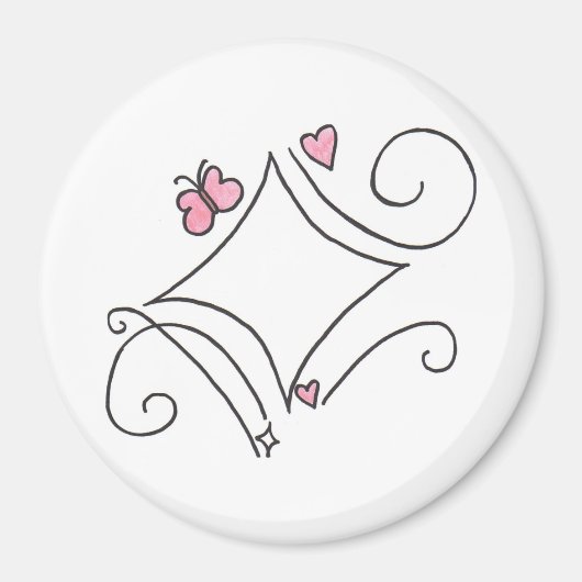 ピンクダイヤモンド マグネット (正面)