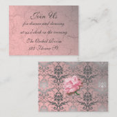ピンクダグランジマスク披露宴カード エンクロージャーカード (正面/裏面)