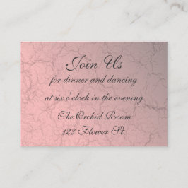 ピンクダグランジマスク披露宴カード エンクロージャーカード