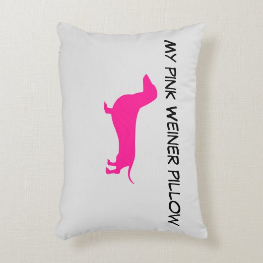 ピンクダシュントのアクセント枕マイピンクウィーナー アクセントクッション (正面(垂直))