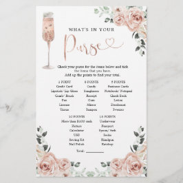 ピンクダスティバラ花びらとプロセッコ財布ゲーム