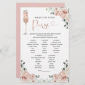 ピンクダスティバラ花びらとプロセッコ財布ゲーム (正面/裏面)