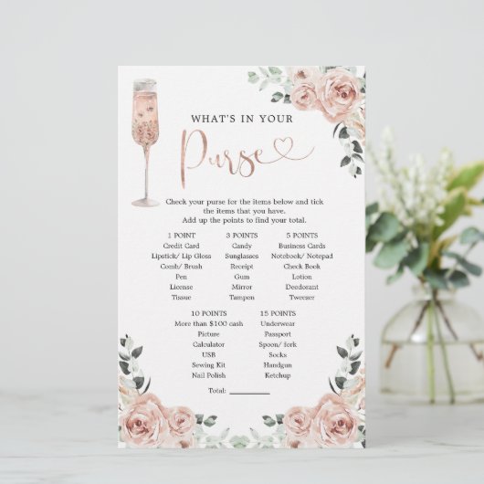 ピンクダスティバラ花びらとプロセッコ財布ゲーム (スタンド正面)