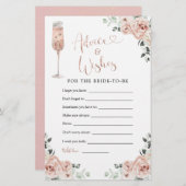 ピンクダスティバラ花びらプロセッコアドバイス&ウィッシュ (正面/裏面)