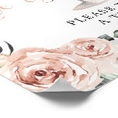 ピンクダスティバラ花びらプロセッコラブは甘い ポスター (角)