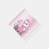 ピンクダックナプキン スタンダードカクテルナプキン (角)