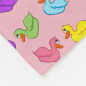 ピンクダックフリースブランケット フリースブランケット (角)