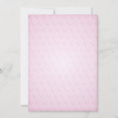 ピンクダックベビーシャワー招待状 招待状 (裏面)