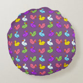 ピンクダックラウンドピロー ラウンドクッション (裏面)